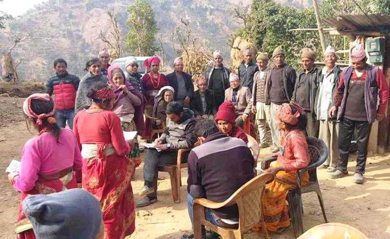 रामेछापको गागलमा जेष्ठ नागरिक स्वास्थ्य शिविर