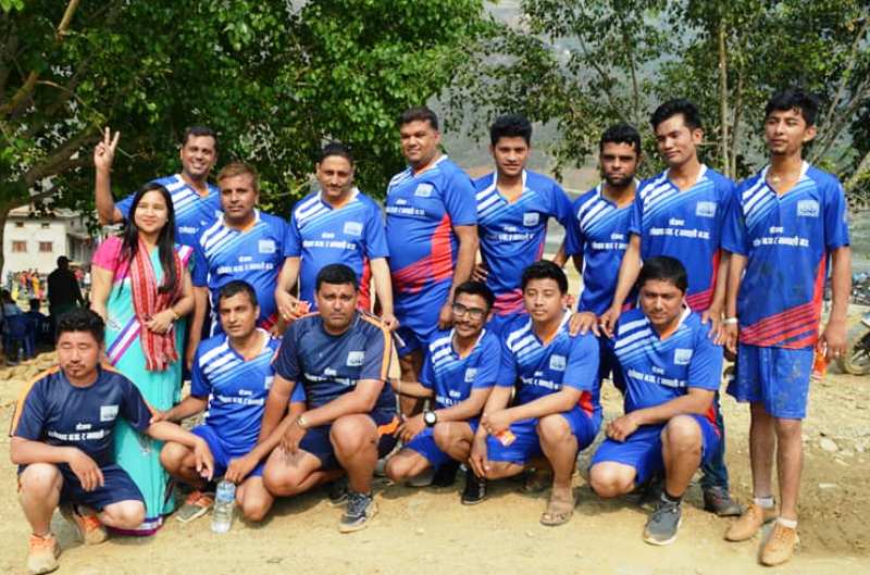 १३ औँ लोकतन्त्र दिवशमा रामेछापमा मैत्रीपुर्ण फुटबल खेल