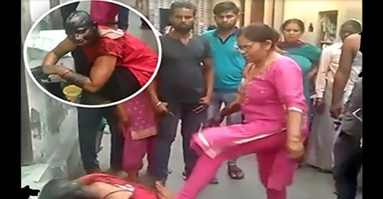 माइत आएकी नन्दले गरिन भाउजुलाई निर्घात कुटपिट ! मुखमा कालो पोतो दलेर यसरि कपाल काटिदिएको भिडियो सामाजिक संजालमा भाइरल, हेर्नुहोस भिडियो