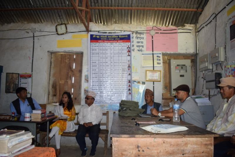 रामेछापको खाँडादेवी गाउँपालिकाका स्वास्थ्य र शिक्षण संस्थामा नागरिक अनुगमन