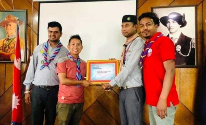 सगरमाथा आरोही रामेछापका प्रकाशराज पाण्डे डायनामिक सदभावना दुत बने