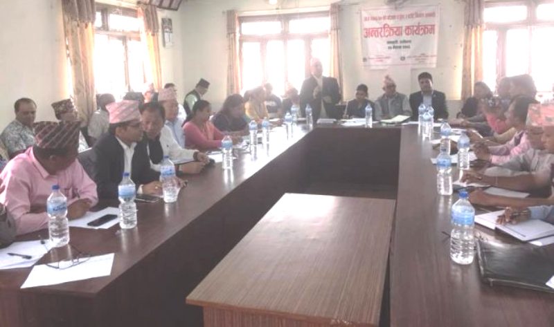 योजना तर्जुमा गर्न रामेछापका सवै स्थानीय तहसंग प्रदेश सरकारद्धारा सुझाव संकलन