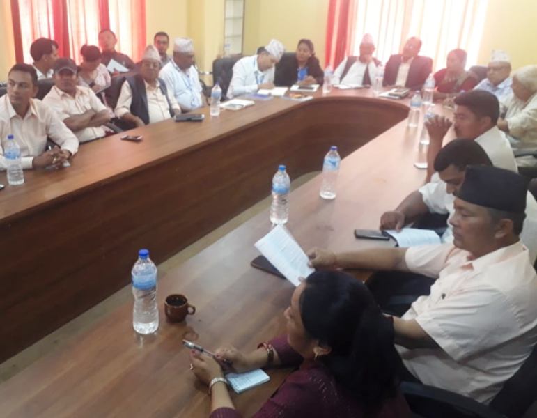 मन्थली नगरपालिकाको पुर्व योजना तर्जुमा बैठक