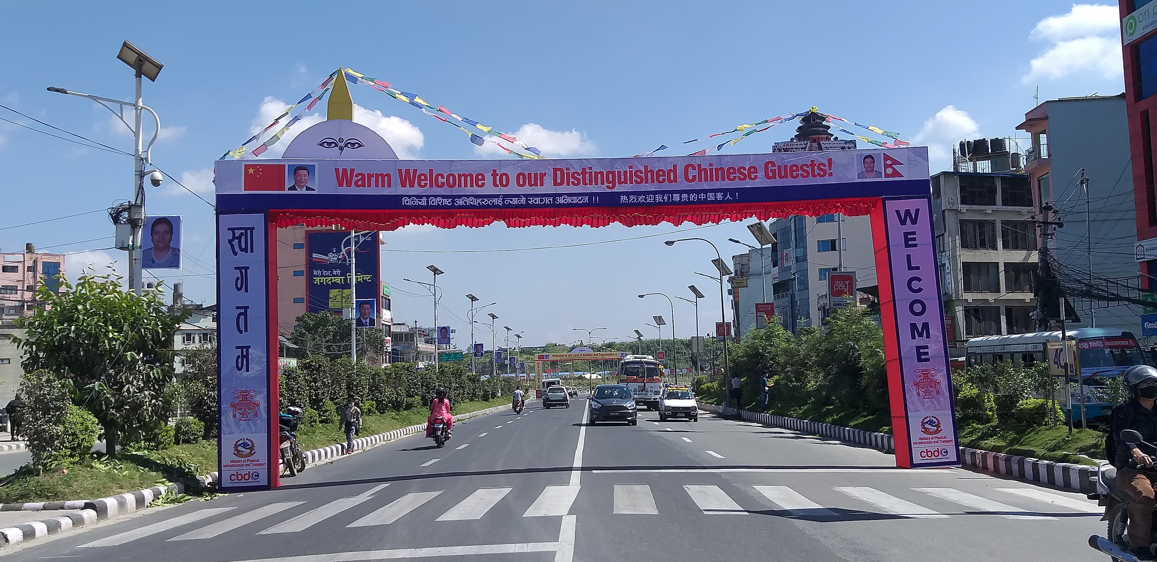 चाहे के हुदैन देशमा ! रातारात मुहार फेरिएको काठमाडौँ,चिनियाँ राष्टपतिको आगमन