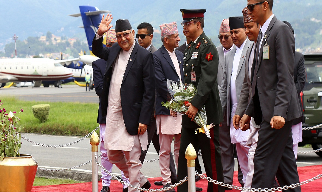 १८औँ शिखर सम्मेलनमा सहभागी हुन २१ सदस्यीय नेपाली प्रतिनिधिमण्डल सहित प्रधानमन्त्री ओली आज अजरबैजान जाँदै