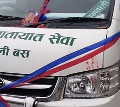 काठमाडौं-रामेछाप विद्युतीय मिनिबस सञ्चालनमा