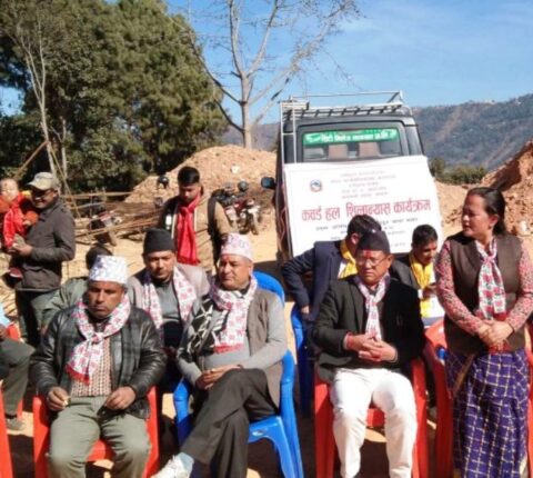 रामेछाप नगरपालिकामा पाँच करोड २० लाख बढी लागतमा कभर्डहल बन्ने