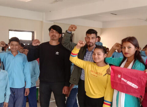 खड्काको नेत्रित्वमा ९४ सदस्यीय रुद्राक्षेश्वर मावि अनेरास्ववियू गठन
