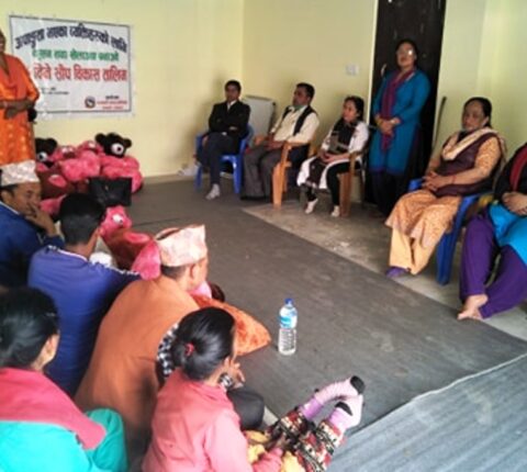 अपाङ्गता भएका ब्यक्तिलाई १५ दिने स्वरोजगार मूलक तालिम