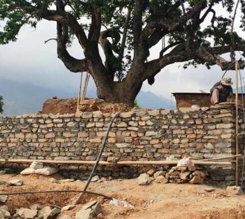 रामेछापको राकाथुममा १० लाख ६० हजार रुपैयाँ लागतमा चौतारा बन्दै