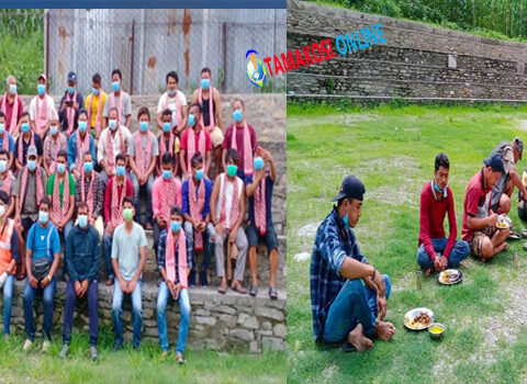 लिखुतामाकोशी-२ सैपुका ३३ जना कोरोना संक्रमित संक्रमणमुुक्तः मिस्ठान्न भोजनसहित विदाई