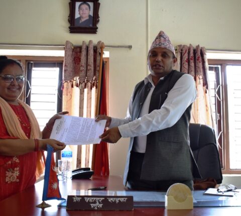 दश बुँदे मागसहित स्थानीय तहलाई अनेमसंघ(क्रान्तिकारी) को ज्ञापन पत्र