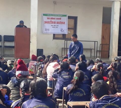 रामेछापको खाँडादेवीमा खाद्य अधिकार सम्बन्धि अन्तरक्रिया