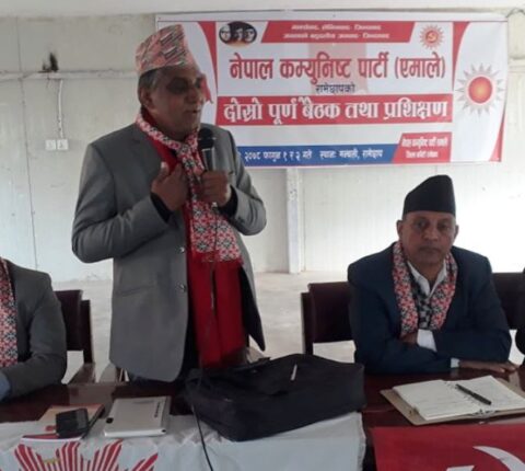 गठबन्धनलाई पराजित गर्ने गरी लाग्न नेता कार्यकर्तालाई एमाले नेता पोखरेलको निर्देशन