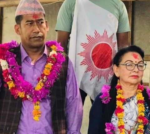 रामेछापको मन्थली नगरपालिका नगरपालिका प्रमुख र उपप्रमुखमा एमाले विजयी