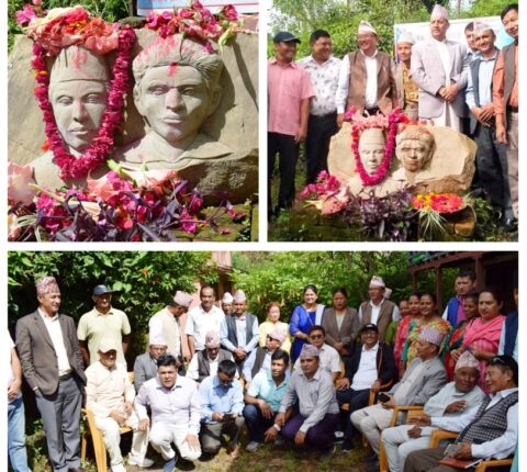 पुष्पलाल श्रेष्ठको जन्मथलो भंगेरीमा श्रद्धाञ्जली र माल्यार्पण