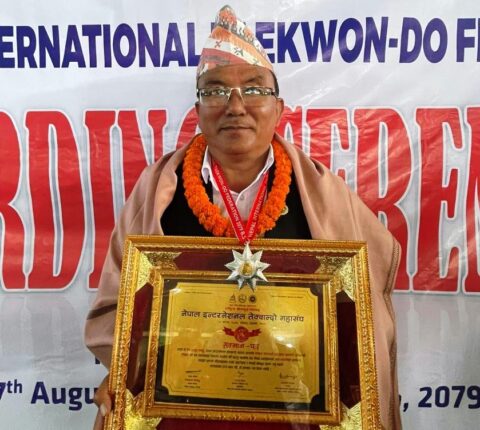 आईटीएफको रजत जयन्तीको अवसरमा प्रेमबहादुर तामाङ सम्मानित