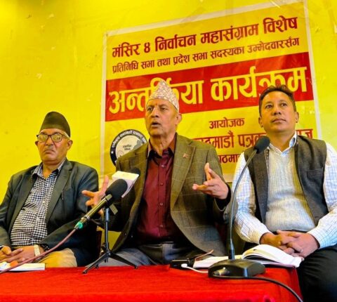 रामेछाप विकासको गुरुयोजना आफूहरूसँग रहेको एमाले उम्मेदवारको दाबी