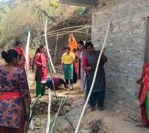 मन्थली नगरपालिका–५ सुनारपानीमा च्याउ खेती तालिम