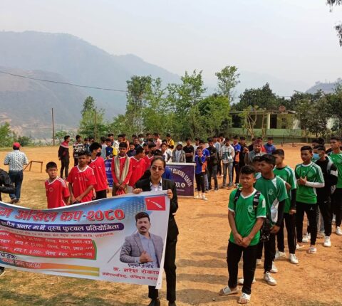 मन्थलीमा अखिल कप फुटबल प्रतियोगिता सुरु