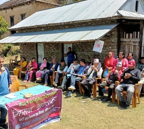 एमाले रामेछापको मिसन ग्रासरुट : मन्थली नगरपालिका–१३ र खाँडादेवी गाउँपालिका–३ मा भेला र प्रशिक्षण