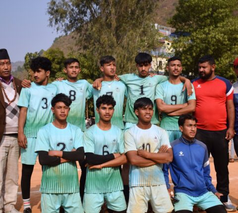 १२ औँ रामेछाप जिल्ला स्तरीय राष्ट्रपति रनिङ शिल्डको उपाधि मन्थलीलाई
