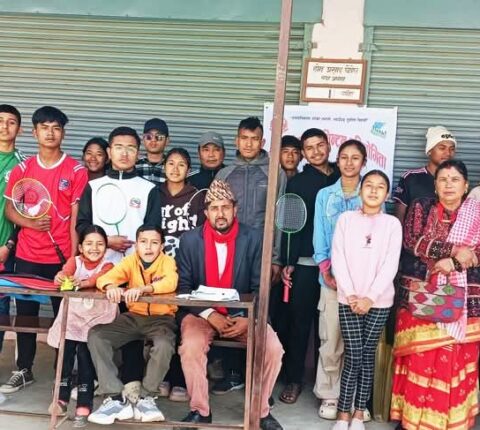 मन्थलीमा वडा स्तरीय ब्याडमिण्टन प्रतियोगिता