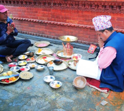 रामेछापको खाँडादेवी शक्ति पीठमा दसैँको बलि पूजा सुरु