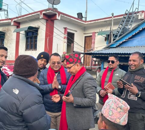 रामेछापमा माधव ढुङ्गेलको तीव्र चुनावी अभियान