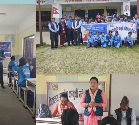 विद्यार्थीलाई साइबर अपराधबारे सचेत गराउँदै विद्यालयमा कानुनी शिक्षा