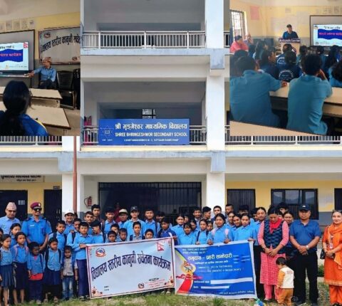 विद्यालयस्तरमा कानूनी सचेतना फैलाउँदै लिखु तामाकोशी, पाँच माध्यमिक विद्यालयमा कार्यक्रम