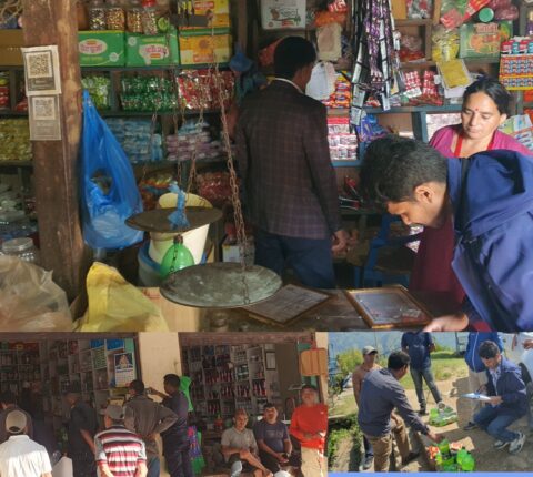 लिखुतामाकोशीमा बजार अनुगमन: २६ पसलको छानबिन, म्याद गुज्रिएका सामान नष्ट